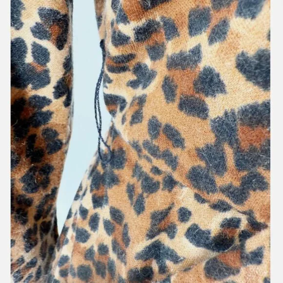 Jackie Bernard for EKLEKTIC Animal Print Wrap Dress MOD WIFE Sz 8 USA - Picture 2 of 7